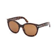 Tom Ford Snygga Solglasögon för Modestil Brown, Unisex