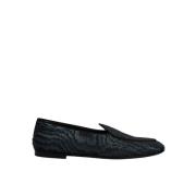 Dolce & Gabbana Blå och Svart Loafer Slipon Blue, Herr