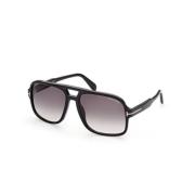 Tom Ford Stiliga solglasögon för modeentusiaster Black, Unisex