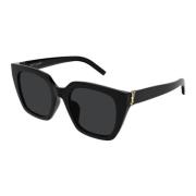 Saint Laurent Snygg Läder Axelväska Black, Unisex