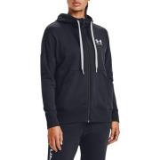 Under Armour Women's Rival Fleece FZ Hoodie Black/White/White