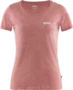 Women's Fjällräven Logo T-Shirt Rowan Red-Melange