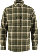 Fjällräven Men's Värmland Heavy Flannel Shirt Green-Deep Forest