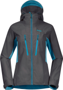 Women's Cecilie Mountain Softshell Jacket Solid Dark Grey/Clear Ice Bl...
