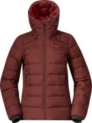 Women's Lava Medium Down Jacket With Hood Amarone Red