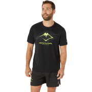 Asics Men's Fujitrail Logo Short Sleeve Top P. Black/Graphic Grey/Safe...