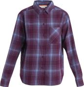 Icebreaker Women's Mer 200 Dawnder Long Sleeve Flannel Shirt Plaid Nig...