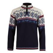 Dale of Norway Men's Vail Sweater Midnight Navy/Red Rose/White