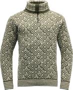 Devold Unisex Svalbard Wool Zip Neck  Olive/Offwhite