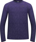 Odlo Men's T-shirt Crew Neck L/S Essential Seamless Eclipse Melange