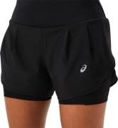 Asics Women's Road 2-N-1 3.5in Short Performance Black/Performance Bla...