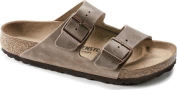 Birkenstock Unisex Arizona Oiled Leather Narrow Tobacco Brown