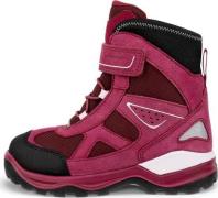 Ecco Kids' Snow Mountain 1s Waterproof Black/red Plum/dark Ruby