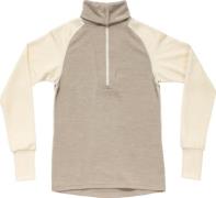 Devold Women's Expedition Merino Silk Zip Offwhite/Stone