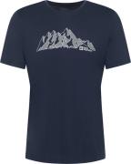 Jack Wolfskin Men's Peak Graphic Tee Mtn Midnight Sky