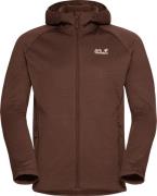 Jack Wolfskin Men's Peak District Hooded Full Zip Hot Choc