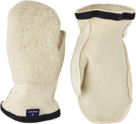 Hestra Heli Ski Wool Liner - Mitt Off White