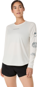 Asics Women's Fujitrail Logo Long Sleeve Top Cream
