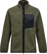 Peak Performance Men's Naturerush Pile Zip Jacket Pine Needle