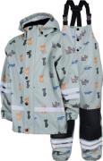 Lindberg Kids' Vattholma Rain Set Green/grey