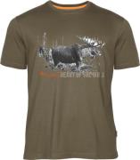 Pinewood Men's Moose T-Shirt H.Brown