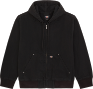 Dickies Men's Unlined Canvas Hooded Bomber Black