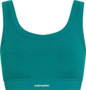 Icebreaker Women's Merino Rib Lotus Bra Tidal Teal