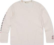 Mons Royale Men's Yonder Merino Organic Cotton Long Sleeve Vintage Whi...