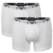 Armani Stretch Cotton Boxers Kalsonger 2P Vit bomull Medium Herr