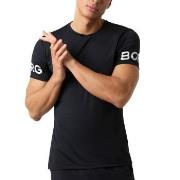Björn Borg Performance Tee Svart polyester Small Herr