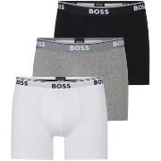 BOSS Kalsonger 3P Cotton Stretch Boxer Brief Long Flerfärgad bomull Sm...