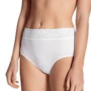Calida Trosor Lycraspitze Midislip Vit 001 bomull 40-42 Dam