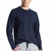 Calida Remix Basic Shirt Long Sleeve Mörkblå bomull Small Herr