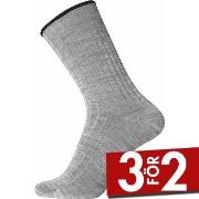 Egtved Strumpor Wool No Elastic Rib Socks Grå Strl 45/48