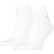 Calvin Klein Strumpor 2P Quarter Socks Vit Strl 39/42 Herr