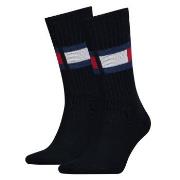 Tommy Hilfiger Strumpor Flag Sock Blå Strl 35/38