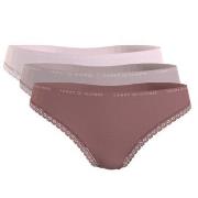 Tommy Hilfiger Trosor 3P Lace Brief Rosa/Grå Small Dam