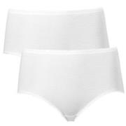 Trofe Seamless Maxi Briefs Trosor 2P Vit bomull Small Dam