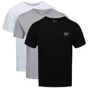 Reebok 3P Santo Crew Neck T-Shirt Svart/Grå Small Herr