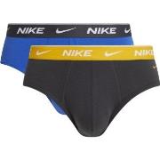 Nike Kalsonger 2P Everyday Cotton Stretch Brief Grå/Gul bomull Medium ...