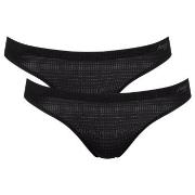 Sloggi Trosor 2P ZERO Motion Mini Brief Svart polyester Small Dam