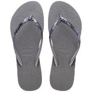 Havaianas Slim Glitter II Grå Strl 35/36  Dam