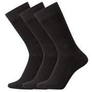 Claudio Strumpor 3P Rib Heavy Cotton Socks Svart Strl 40/47 Herr