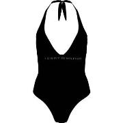 Tommy Hilfiger Halter One Piece Swimsuit Svart Medium Dam