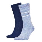 Tommy Hilfiger Strumpor 2P Men Slub Classic Socks Marin/Blå Strl 39/42...