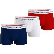 Tommy Hilfiger Kalsonger 3P Signature Essential Cotton Trunk Röd/Blå b...