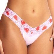 Hanky Panky Trosor 2P Classic Cotton Low Rise Thong Rosa/Röd bomull On...