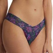 Hanky Panky Trosor 2P Printed Low Rise Thong Mörklila nylon One Size D...