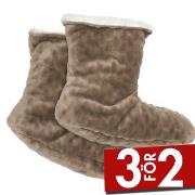 Damella Strumpor Jaquard Fleece Slippers Grön polyester Strl 35/37 Dam