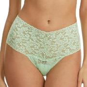 Hanky Panky Trosor 2P Signature Lace Retro Thong D1 Mintgrön nylon One...